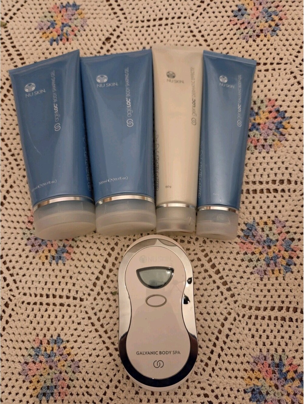 NU SKIN NUSKIN ageLOC GALVANIC BODY SPA with Extra Dermatic Effects Body Gel